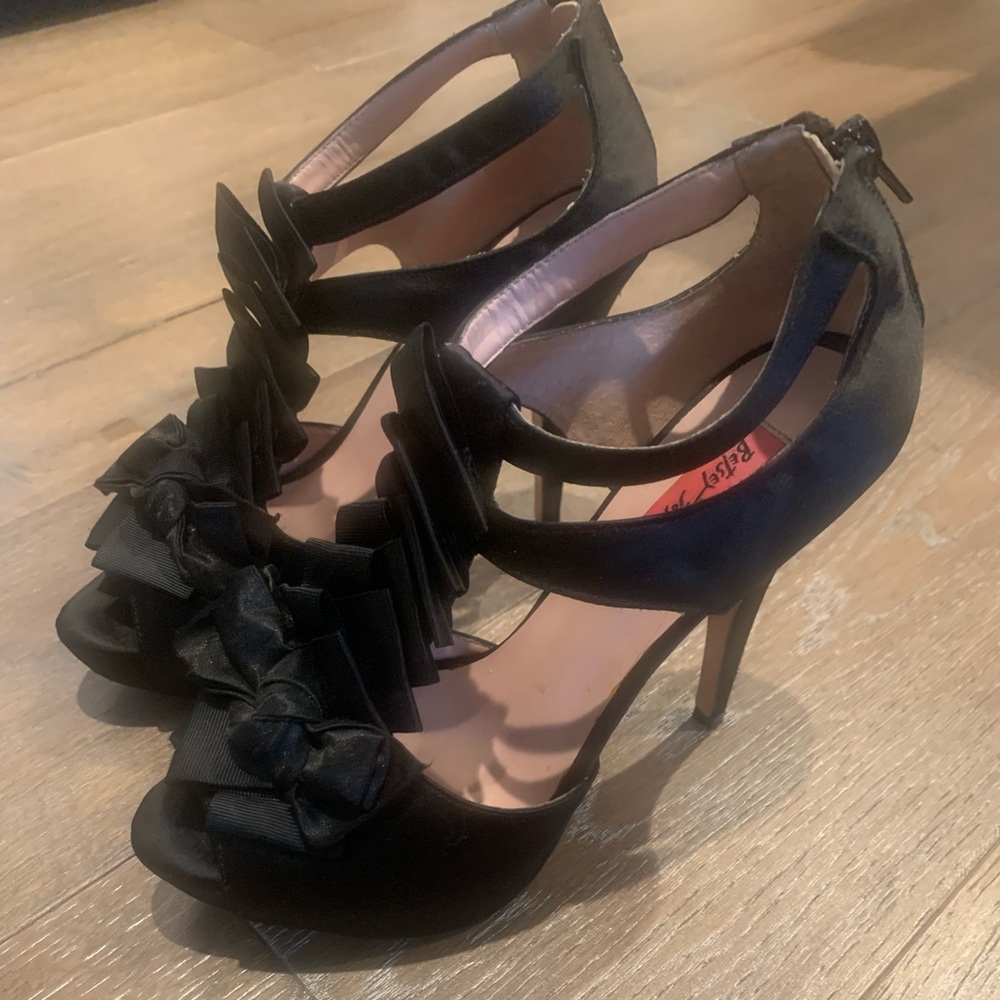 Betsey Johnson Black High Heels